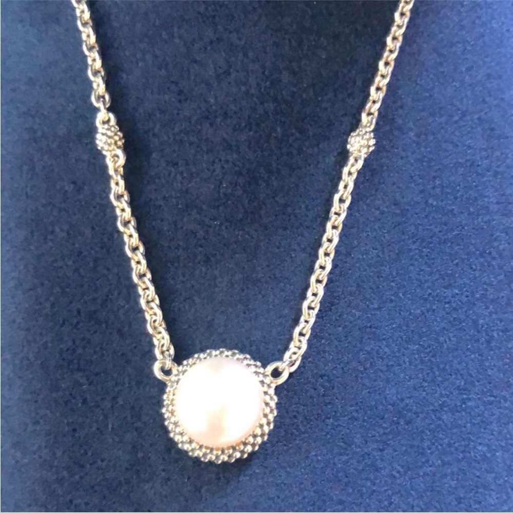 LAGOS Gold Necklace with Pearl Accent